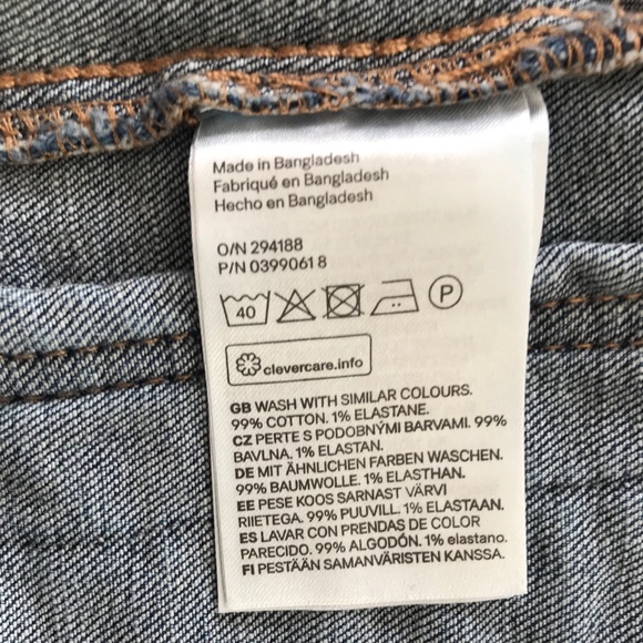 H&M Denim Jacket size 4 new - Picture 8 of 8